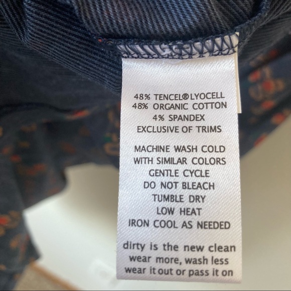 Toad & Co. Rosalinda Dress Organic Cotton Navy Floral Print - Picture 8 of 9